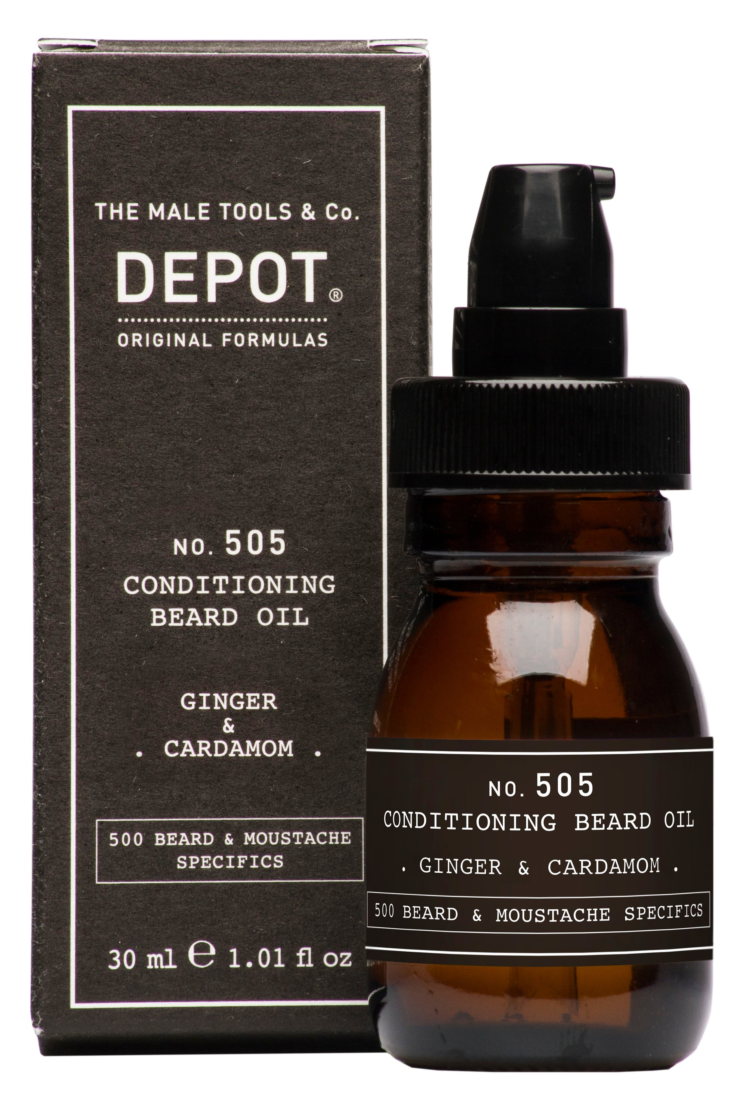 DEPOT 505 Conditioning Beard Oil - Leather & Wood