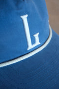 Liberty Barber - “L” Snapback (Legion Blue/Sand/Cream)