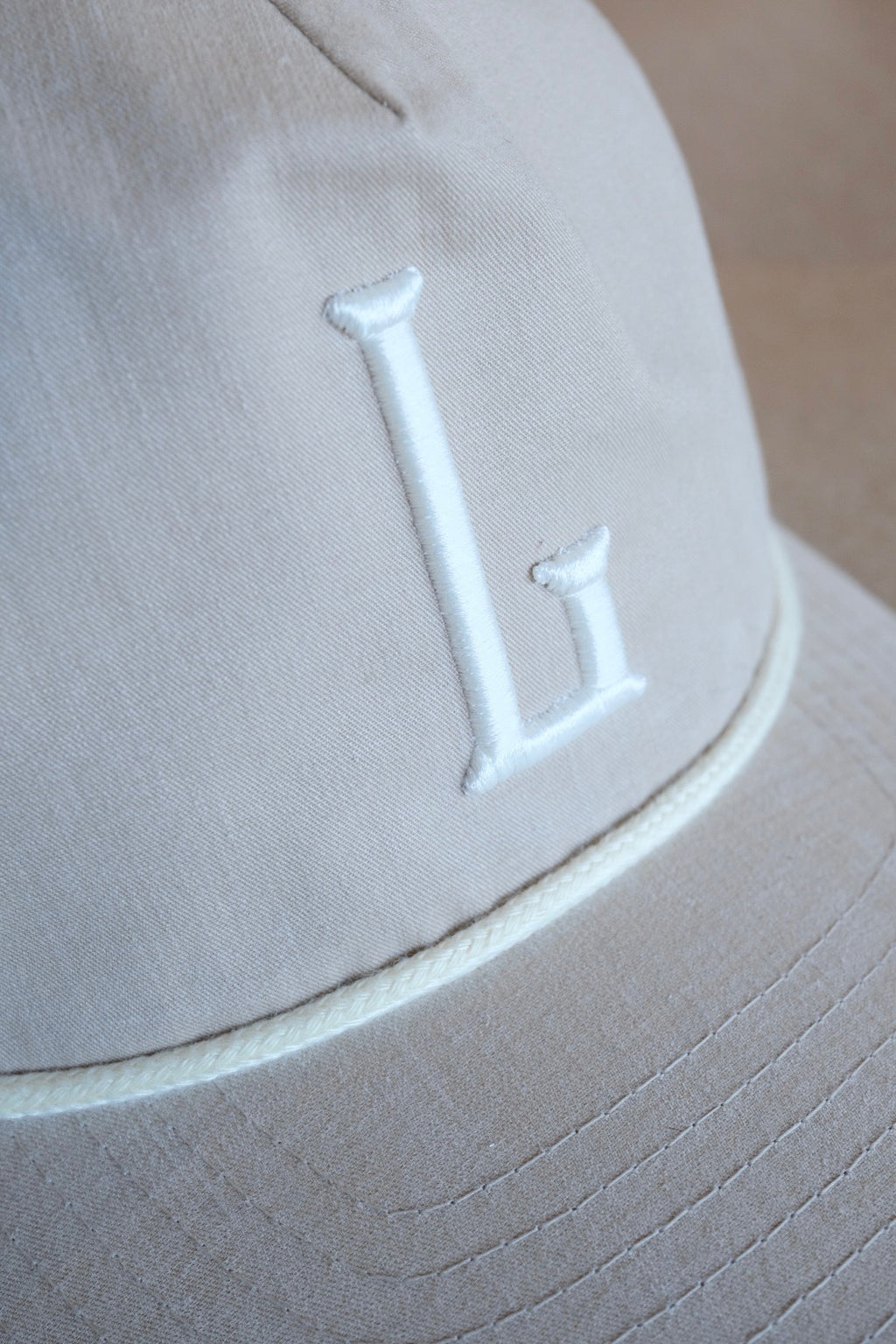 Liberty Barber - “L” Snapback (Tan/Sand/Cream)