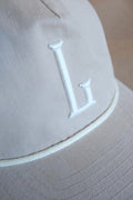 Liberty Barber - “L” Snapback (Tan/Sand/Cream)