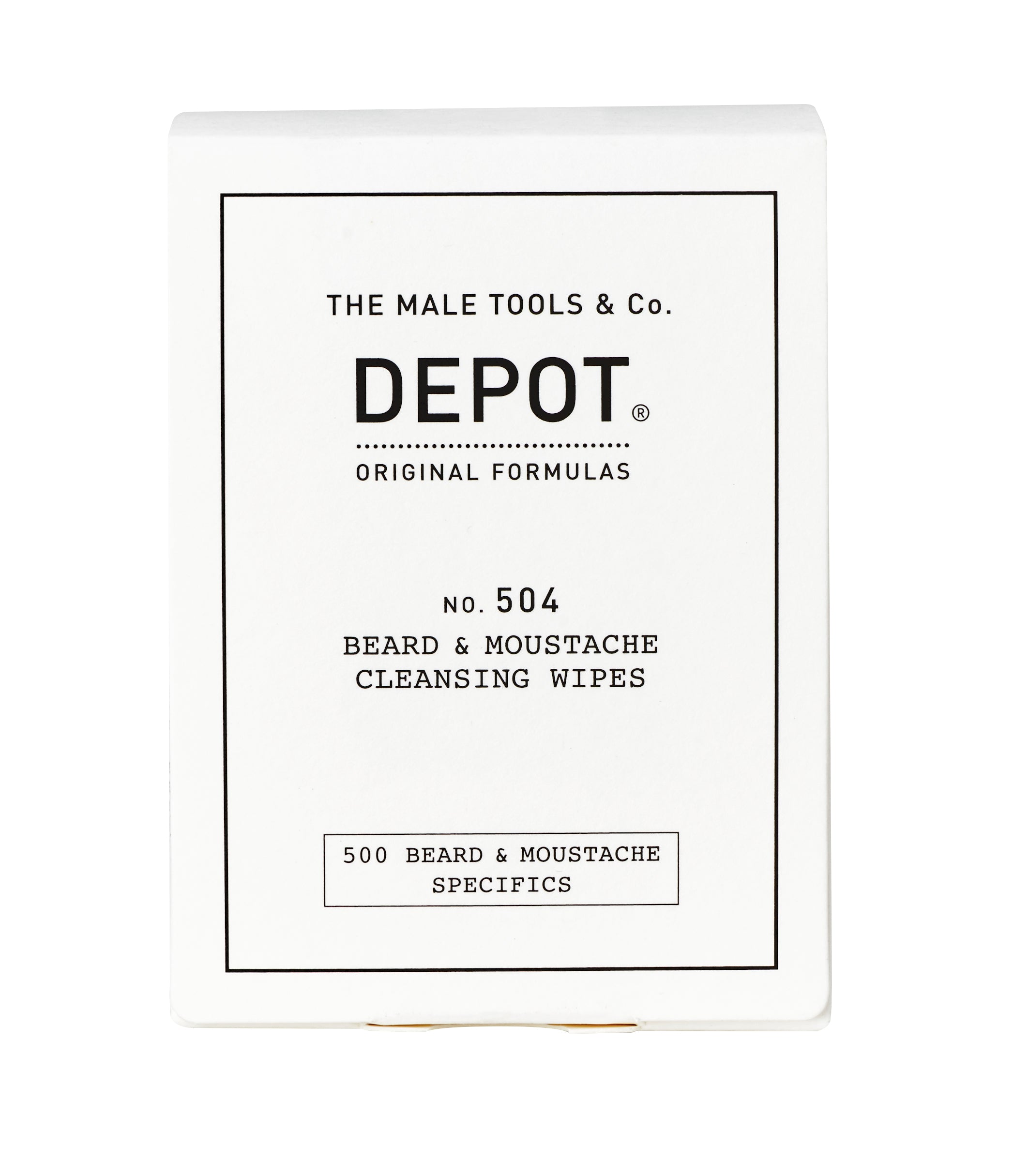 DEPOT 504 Beard&Moustache Cleansing Wipes