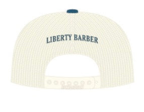 Liberty Barber - “L” Snapback (Legion Blue/Sand/Cream)
