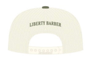 Liberty Barber - “L” Snapback (Light Loden/Cream)