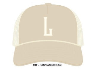 Liberty Barber - “L” Snapback (Tan/Sand/Cream)